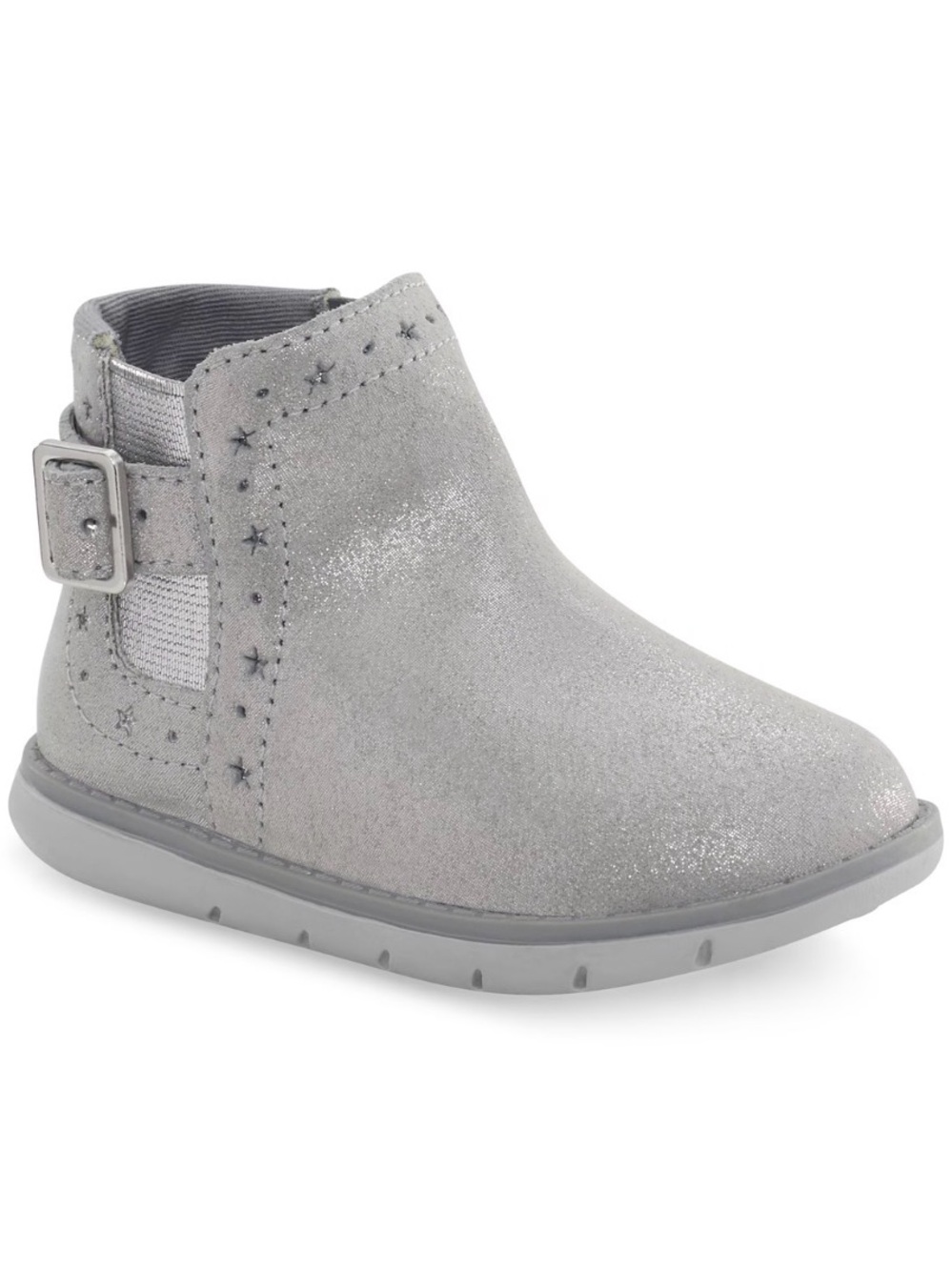 Stride Rite Toddler Agnes Silver Boot 8W